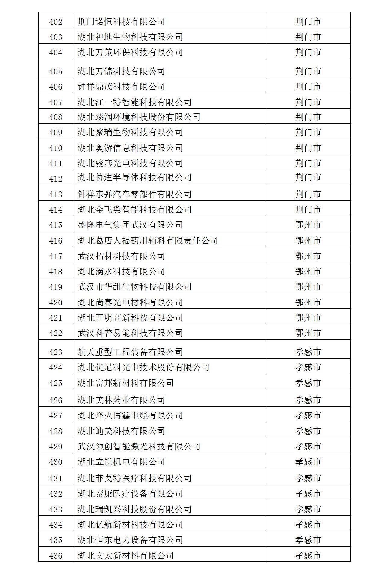 2022年入库湖北省科创“新物种”企业名单_13